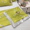 Printed and washed tencel bedding sets